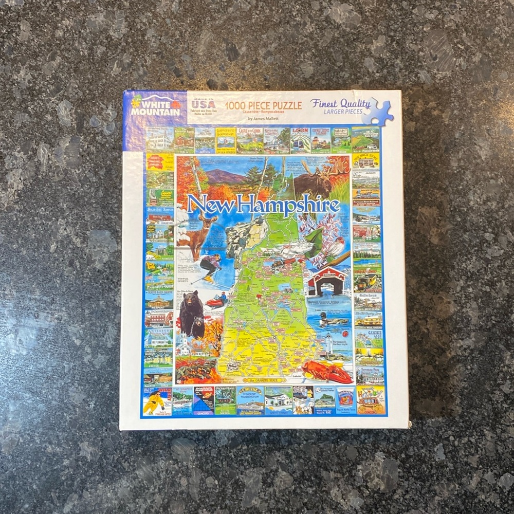 White Mountain 1000 Piece New Hampshire Jigsaw Puzzle